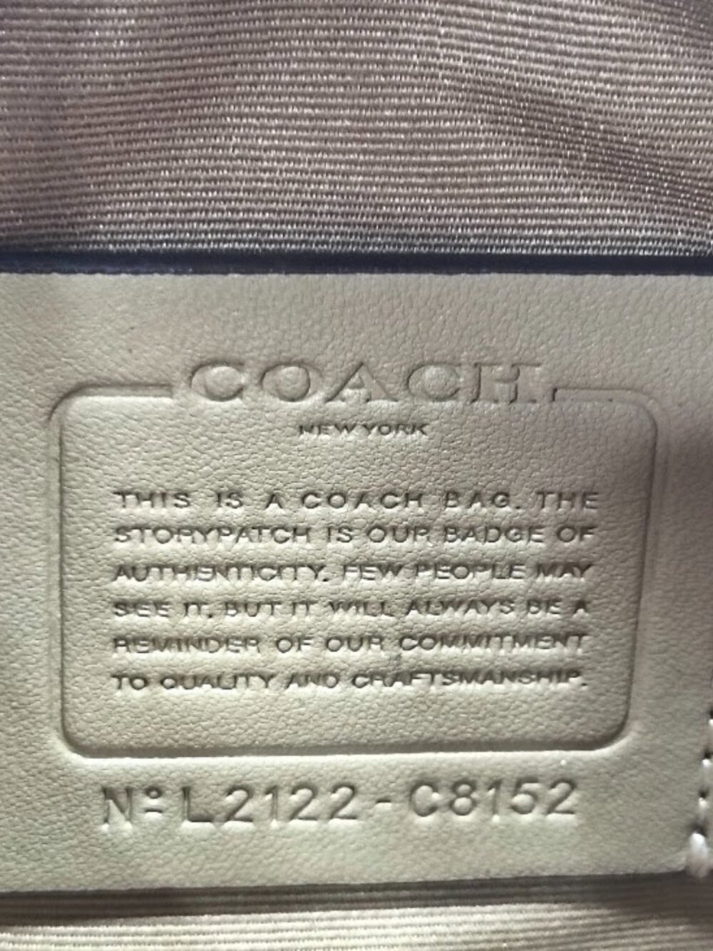 Coach C8152 Cammie Chain Bucket Bag In Signature Canvas Smooth Leather - Picture 8 of 15